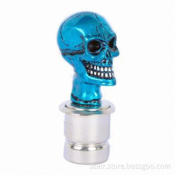 2013 New Style Car Shift/Gear Knob with Skull Design, Made of ABS + Aluminum Materials
